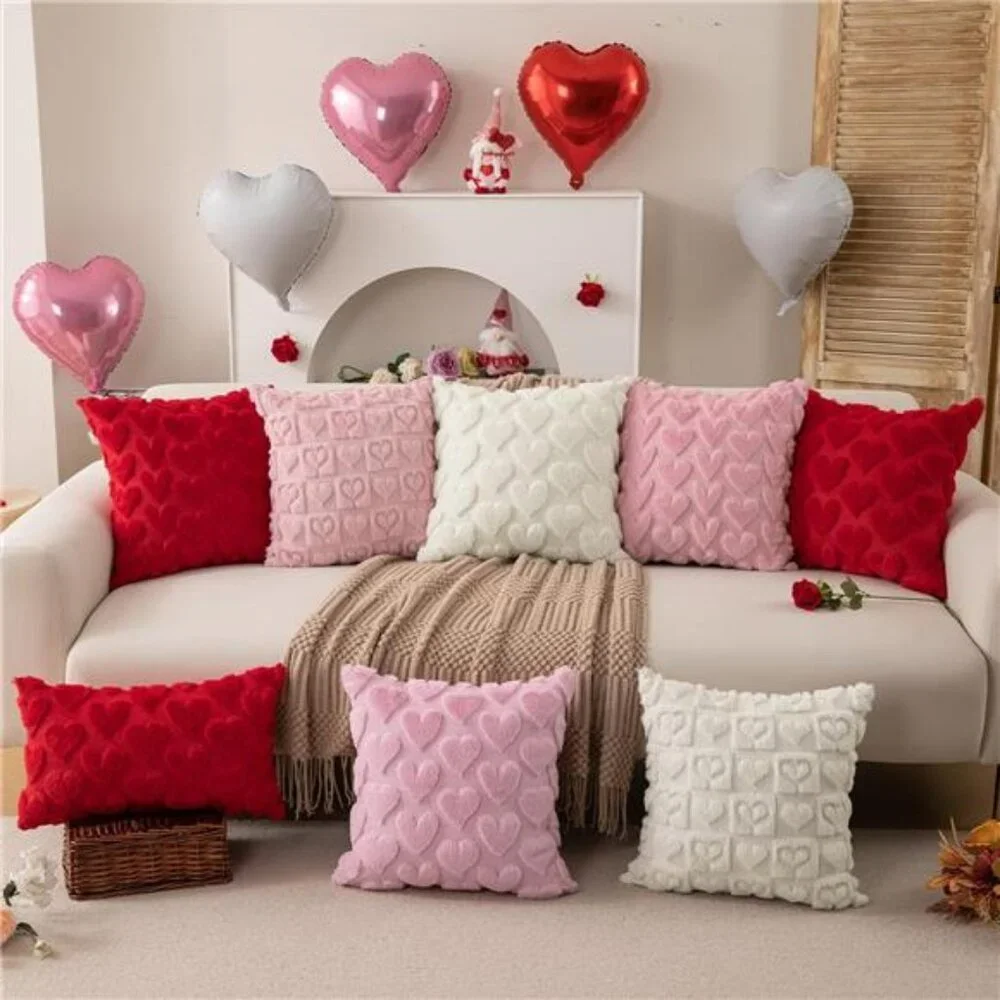 Lovely Valentines Pillow Covers 18x18 inch Set of 2 Valentines Day Decoration